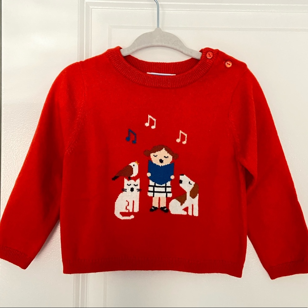 JACADI Girls Holiday sweater - NWT, 18 months